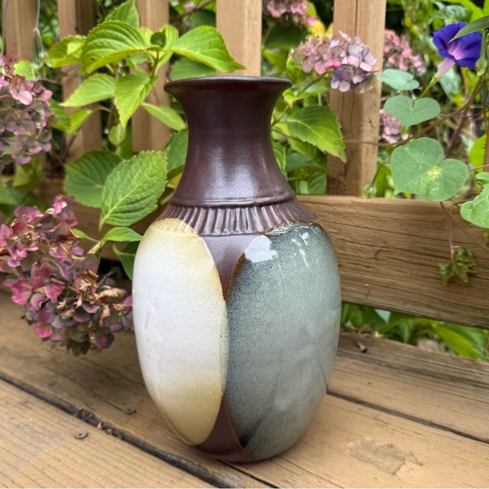 Vintage Robert Maxwell Pottery Craft Vase Midcentury Modern Studio Pottery